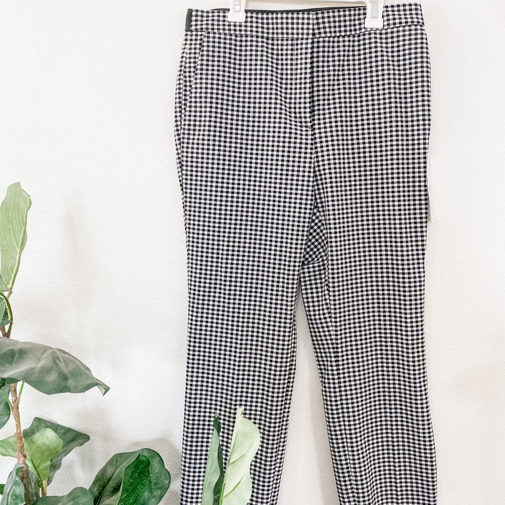 Zara houndstooth ankle length skinny pants